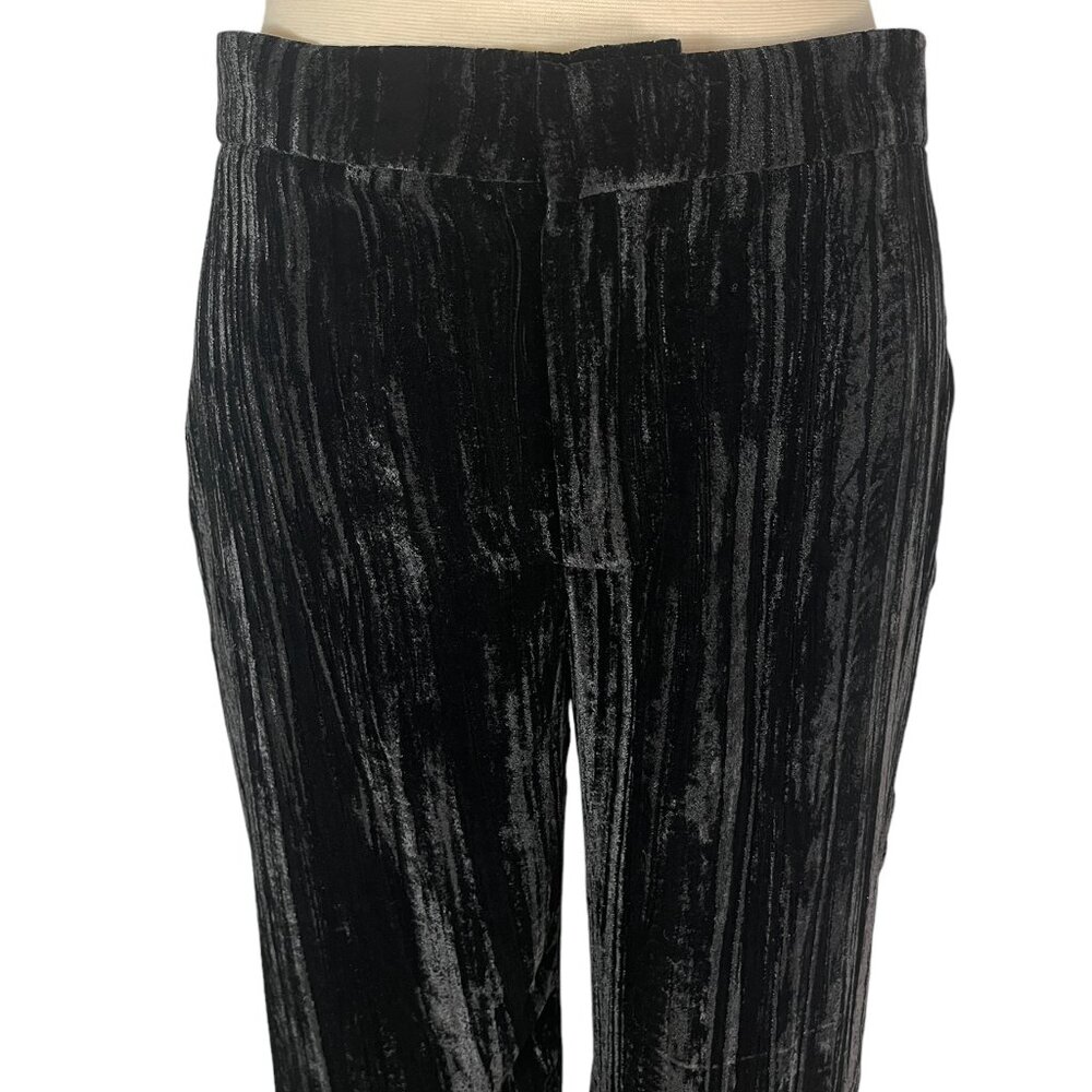 NWT Zara crushed velvet flare pants - M